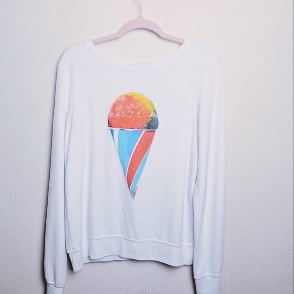 Wildfox Tops - WildFox snowcone popover baggy jumper brain freeze